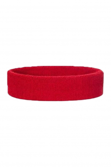 Ladies Red 80s Style Sports Gym Headband