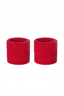 Ladies Red 80s Style Sports Gym Wristband