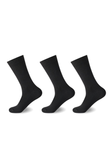 Active Star Ladies Cotton Rich Socks Black (Pack of 3 Pairs)
