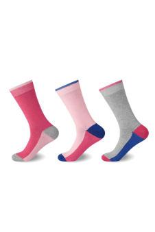 Active Star Ladies Socks Cherry Pop (Pack of 3 pairs)
