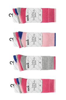 Active Star Ladies Socks Cherry Pop (Pack of 3 pairs)