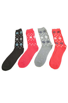 Active Star Ladies Socks Computer Thermal Snowflake (Pack of 3 Pairs)