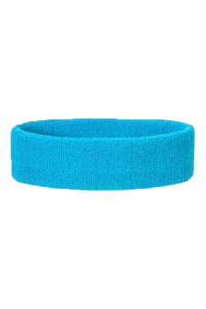 Ladies Turquoise 80s Style Sports Gym Headband