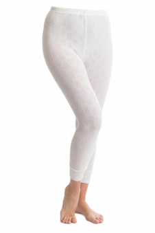 Ladies White Thermal Warm Underwear Long Jane Bottom