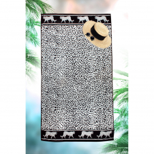 Leopard Printed Beach Towel (Pack Of 1)