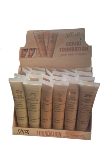 Liquid Foundation 3 Assorted Shades Medium to Dark - Pack of 24 Pcs (Price Per Piece)