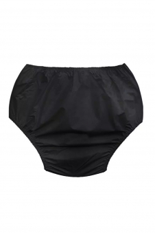 Men Black Waterproof Nylon Incontinence Briefs Pants
