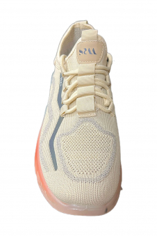 Men Cream Lightweight Jelly Sole Casual Shoes