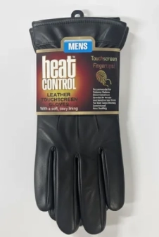 Active Star Men’s PU Leather Driving Gloves Touchscreen (One Pair)