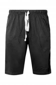 Mens Black Comfy Cotton PJ Shorts for Relaxing