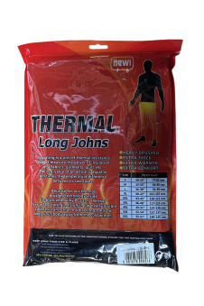 Men's Black Heat Control Thermal Long Johns