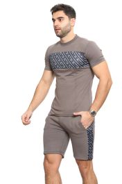 Mens Casual Sports Workout T-Shirt & Shorts Set