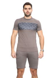 Mens Casual Sports Workout T-Shirt & Shorts Set