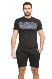 Mens Casual Sports Workout T-Shirt & Shorts Set