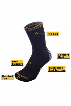 Mens cushion sole workwear socks (PACK OF 3)