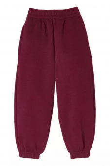 Mens Maroon Fleece Warm Joggers Tracksuit Pants