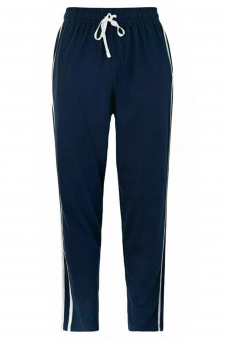 Mens Navy Striped Casual Jogger Track Pants