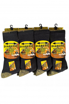 Mens non Elastic Diabetic Work socks(PACK OF 12)