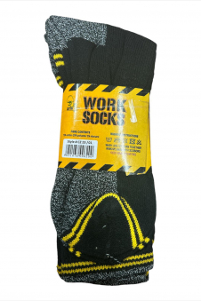 Mens Workwear Thermal Cushion Sole Reinforced Boot Socks (Pack Of 12)