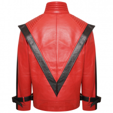 Michael Jackson Red Thriller Leather Jacket