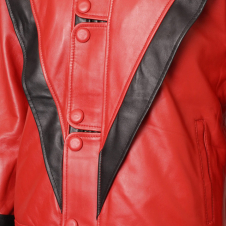 Michael Jackson Red Thriller Leather Jacket