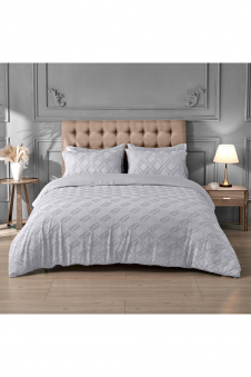 Microfiber Range Duvet Set Edison Grey