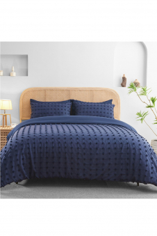 Microfiber Range Duvet Set Flynn Inky Blue