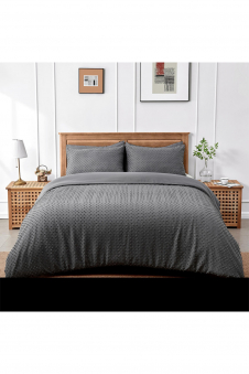 Microfiber Range Duvet Set Spencer Charcoal
