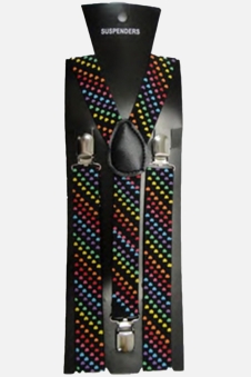Multi Colour Dots Braces (2.5 cm)