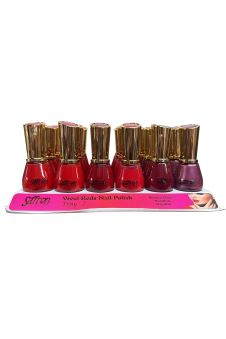Vivid Reds Nail Polish - Tray of 24 Bottles (Price Per Bottle)
