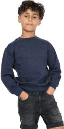 Kid Plain Navy School Sweatshirt Jumper