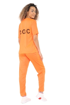 Wickedfun Adult Orange Prisoner Costume
