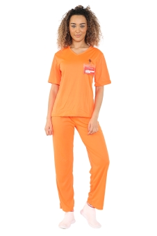 Wickedfun Adult Orange Prisoner Costume