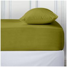 PERCALE DEEP FTD SHEET GREEN
