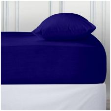 PERCALE DEEP FTD SHEET ROYAL BLUE