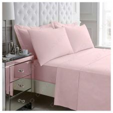 PERCALE FLAT SHEET PINK