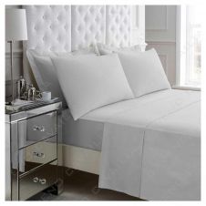 PERCALE FLAT SHEET SILVER
