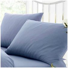 PERCALE PILLOW CASE BLUE