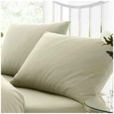PERCALE PILLOW CASE DUCK EGG