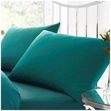 PERCALE PILLOW CASE TEAL