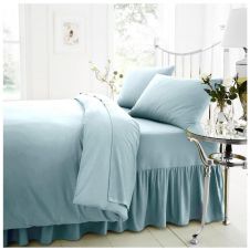 PERCALE VALANCE SHEET SORBET BLUE
