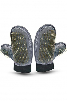 Pets Finger Less Design Hair Remover & Grooming Gloves