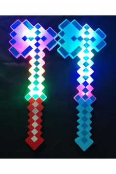 Wickedfun Assorted Pixel Light Up Axe Assorted Colours