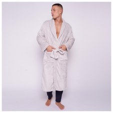 Plain Ultimate Flannel Men Bathrobe