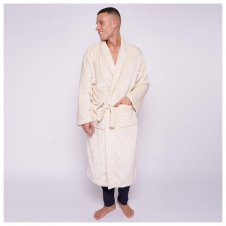 Plain Ultimate Flannel Men Bathrobe