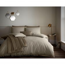 POM POM DUVET SET NATURAL