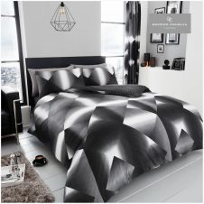PRINTED DUVET SET 3D TRIANGLE
