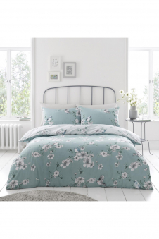 Printed Duvet Set Birdie Blossom Green