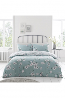 Printed Duvet Set Birdie Blossom Green