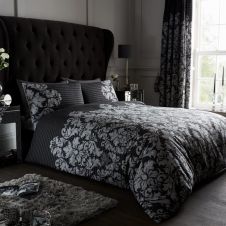 PRINTED DUVET SET EMPIRE DAMASK BLACK